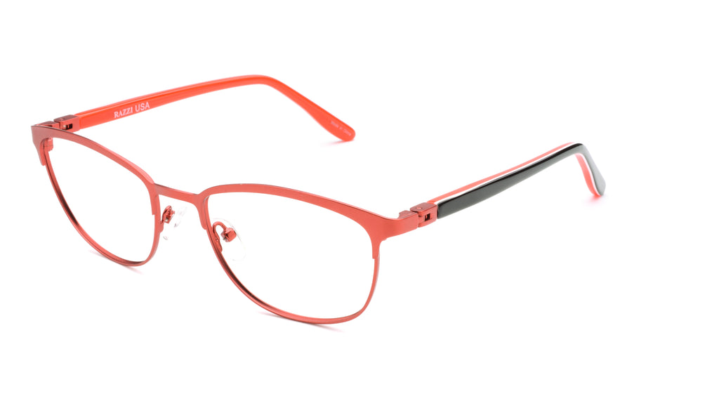 RA436-2 | Women | Matte Burgundy | Metal Glasses