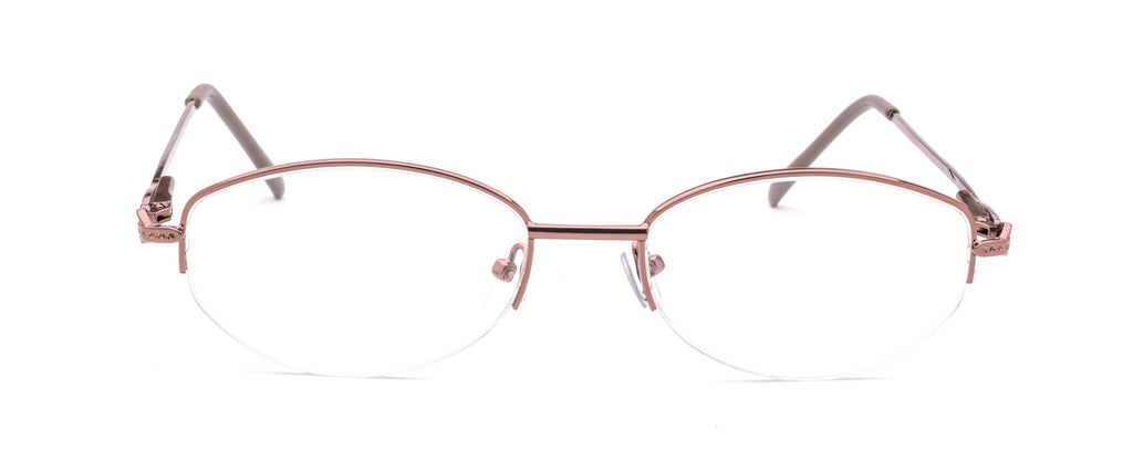 Women | Shiny Brown | Metal Glasses - RA312-2