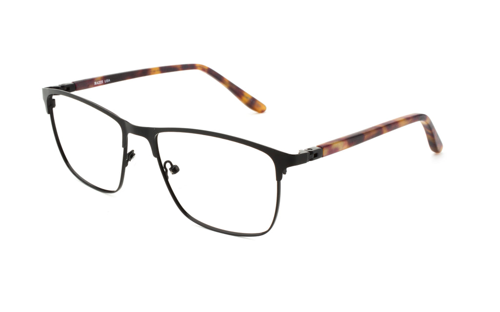 RA438-1 | Men | Matte Black | Metal Glasses
