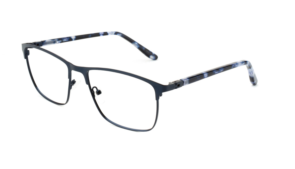 RA438-3 | Men | Matte Blue | Metal Glasses