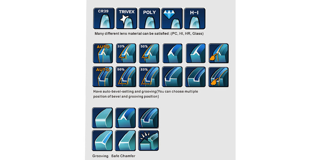 INS-11099 | 3D Auto Patternless Lens Edger W/Grooving & Safe Chamfering