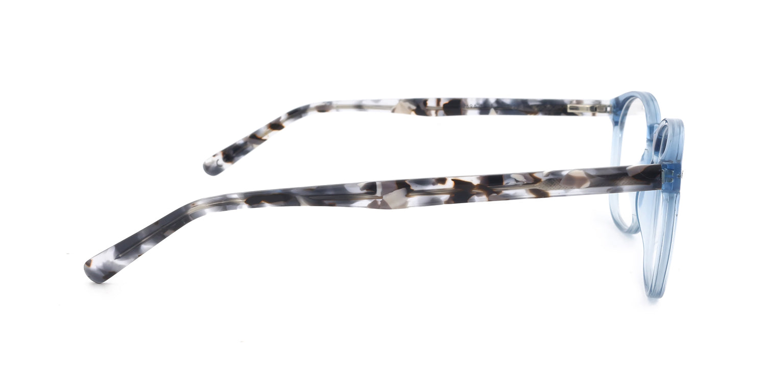 Unisex | Shiny Blue | Acetate Glasses - MX2269A-1