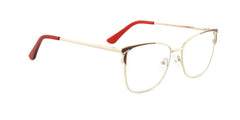 Women | Shiny Burgundy | Metal Glasses - MX9022-1