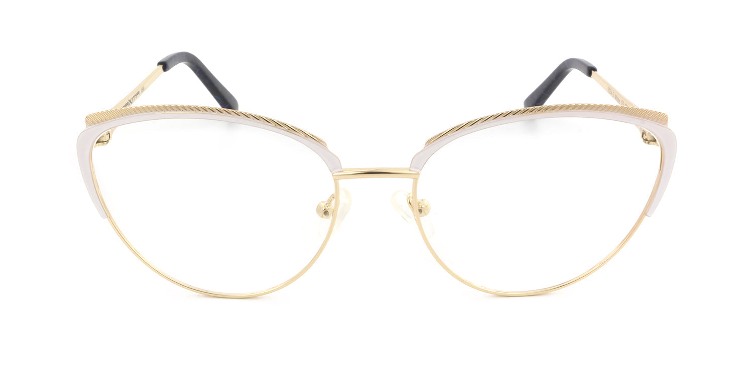 Women | Matte White | Metal Glasses - MX9054-3