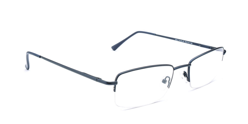 Men | Matte Blue | Metal Glasses - RA300-3