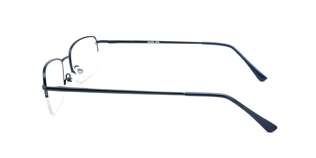 Men | Matte Blue | Metal Glasses - RA300-3