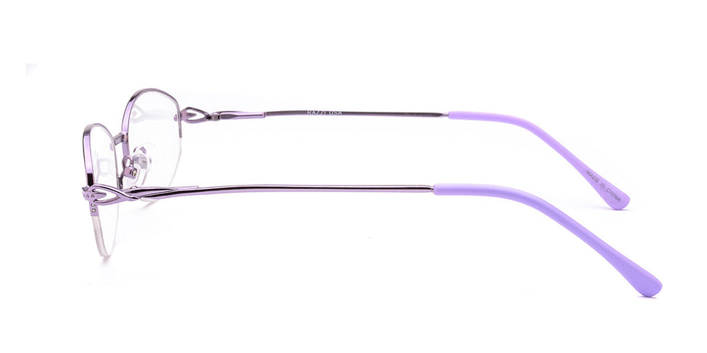 RA312-1 | Women | Shiny Purple | Metal Glasses