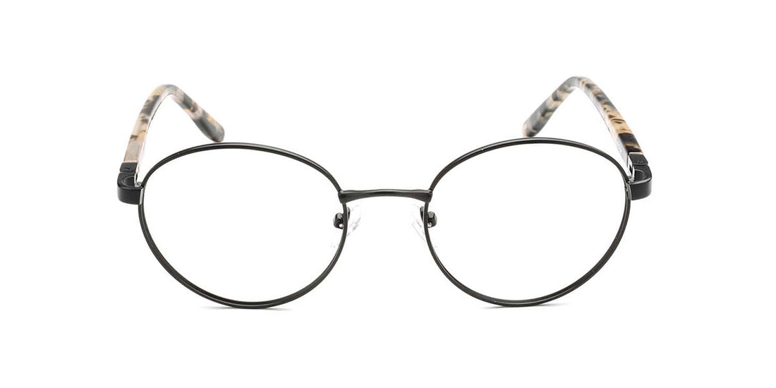RA437-1 | Unisex | Matte Black | Metal Glasses
