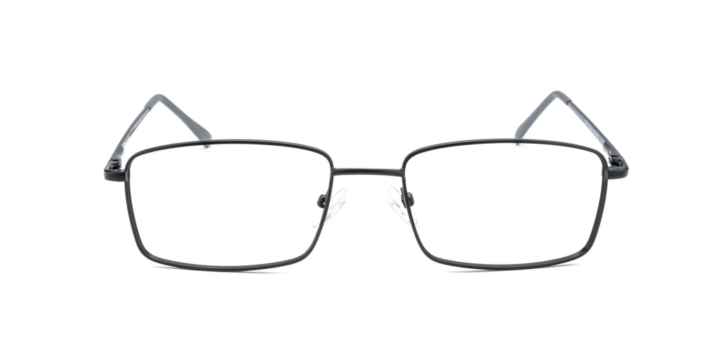 Men | Matte Black | Metal Glasses - RA314-1 