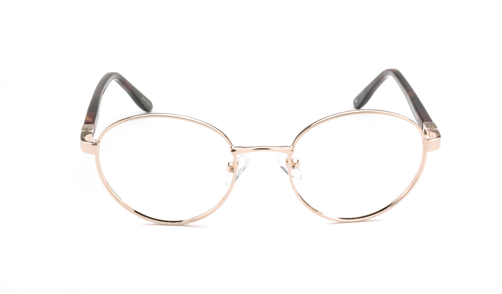 Unisex | Shiny Gold | Metal Glasses - RA437-2 