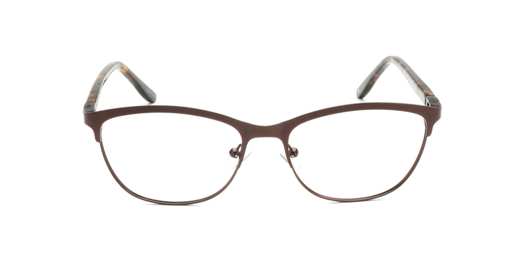 Women | Matte Brown | Metal Glasses - RA433-2 