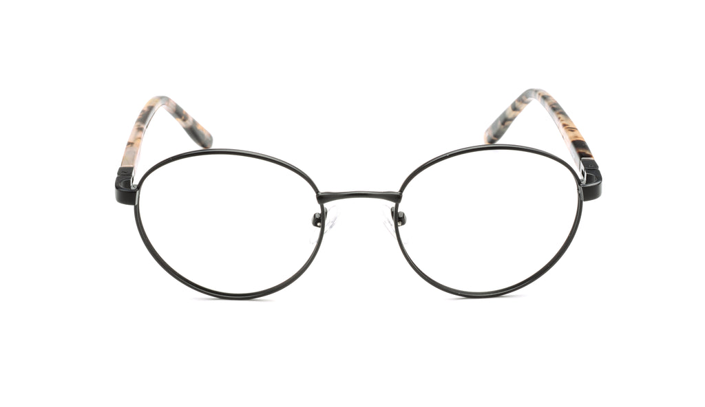 RA437-1 | Unisex | Matte Black | Metal Glasses