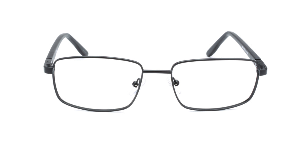 Men | Matte Black | Metal Glasses - RA429-2 