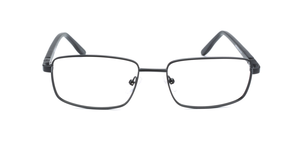 Men | Matte Black | Metal Glasses - RA429-2 