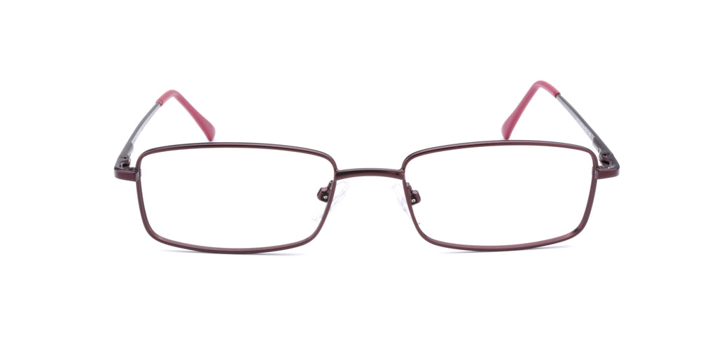 RA317-2 | Unisex | Matte Burgundy | Metal Glasses