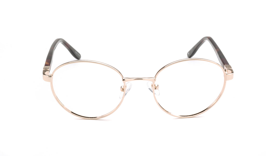 RA437-2 | Unisex | Shiny Gold | Metal Glasses