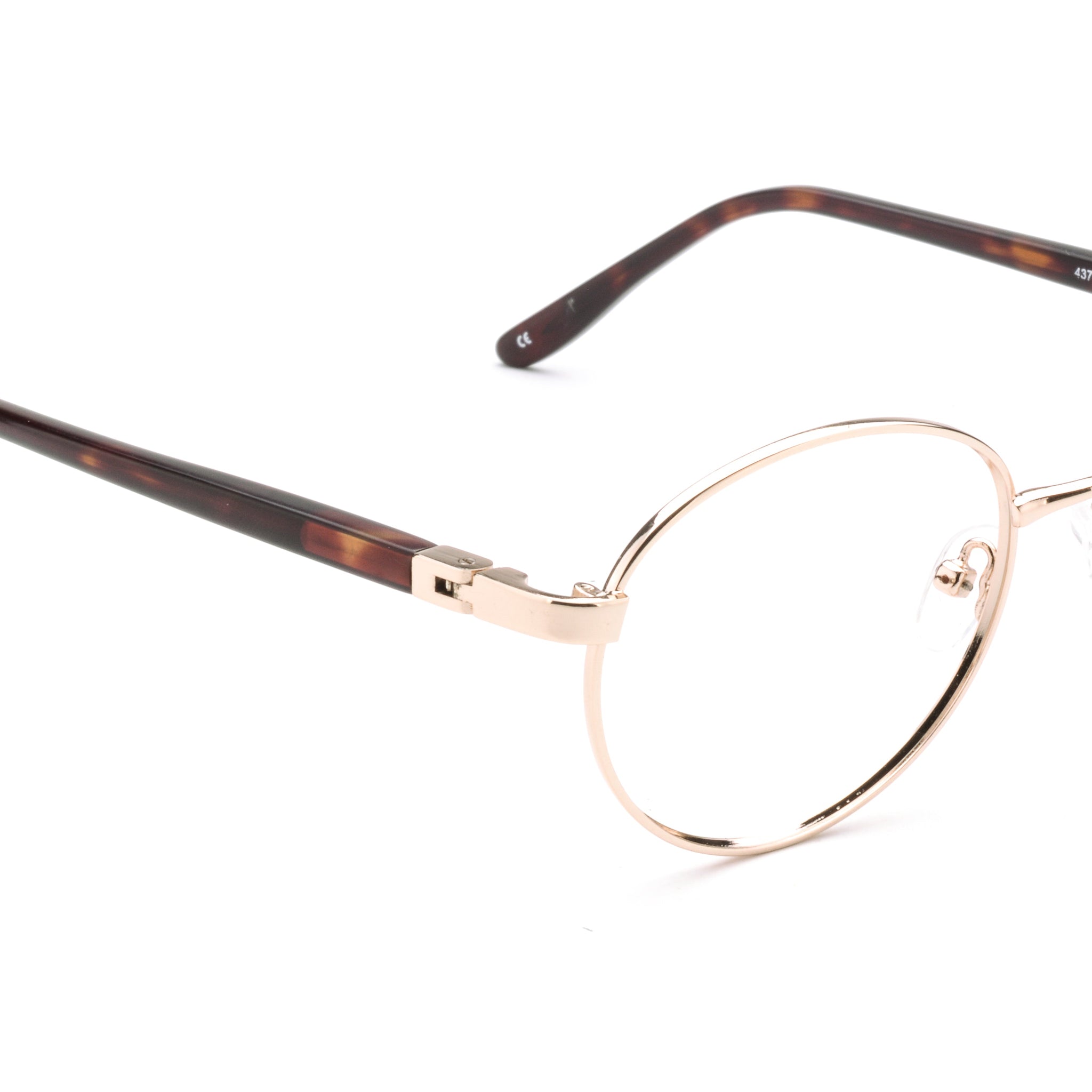 Unisex | Shiny Gold | Metal Glasses - RA437-2 