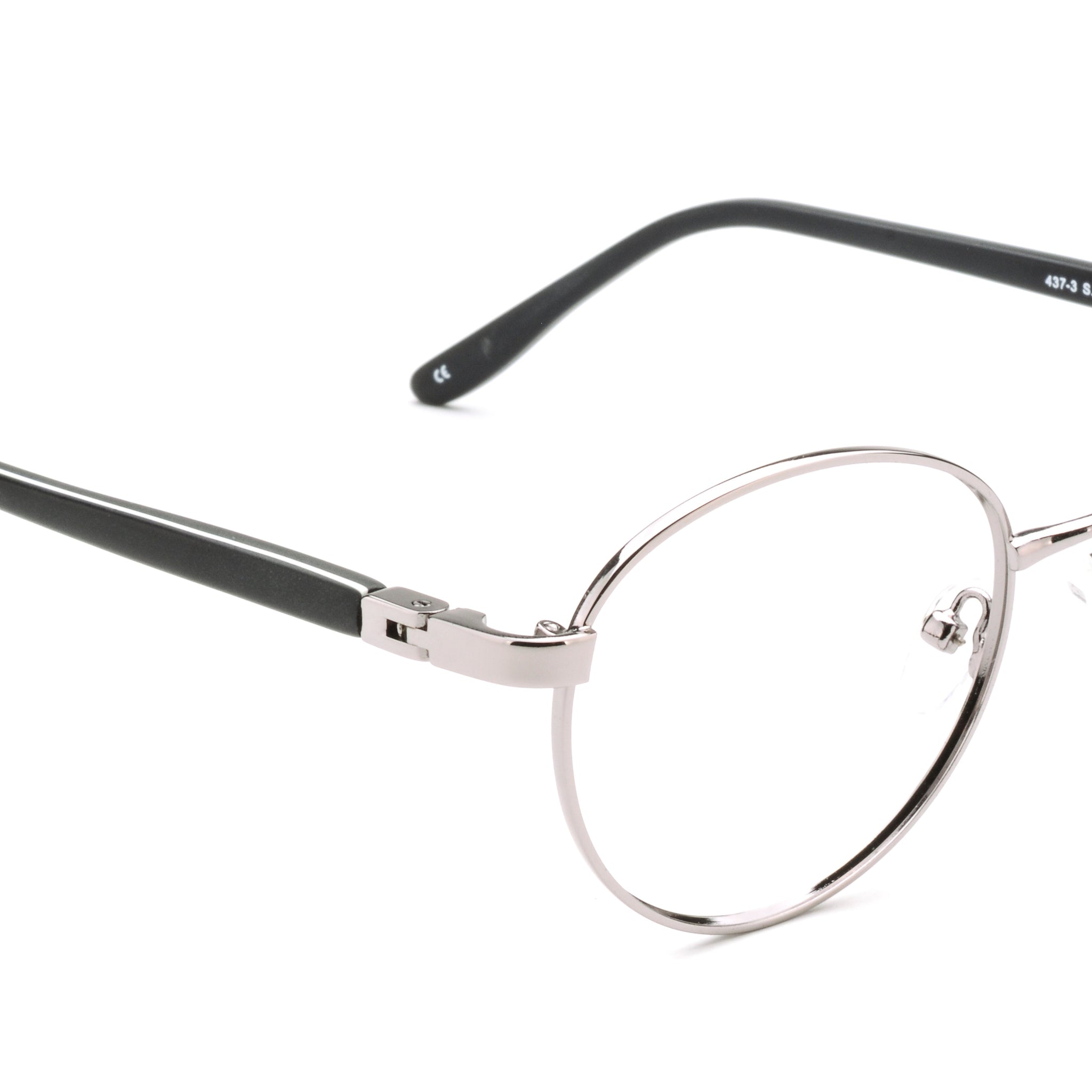 RA437-3 | Unisex | Shiny Gun | Metal Glasses