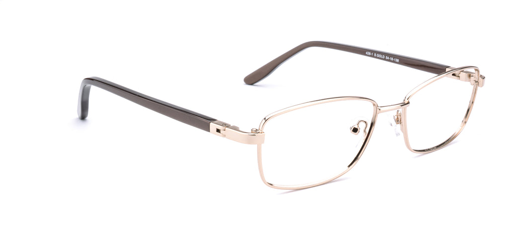 Women | Shiny Gold | Metal Glasses - RA428-1 