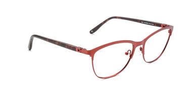 Women | Matte Burgundy | Metal Glasses - RA433-1 