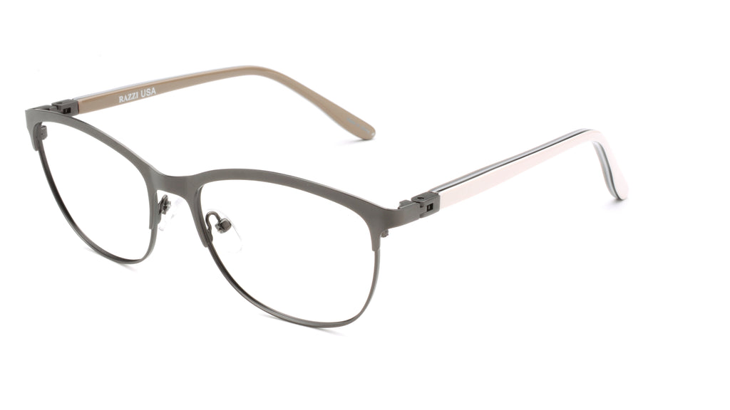 Women | Matte Gray | Metal Glasses - RA433-3 