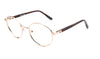 RA437-2 | Unisex | Shiny Gold | Metal Glasses