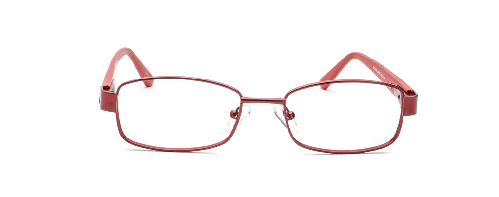 RA517-3 | Women | Matte Burgundy | Metal Glasses