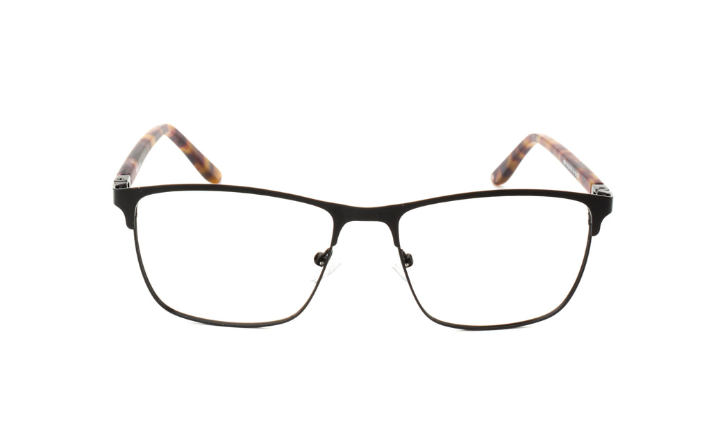 Men | Matte Black | Metal Glasses - RA438-1 