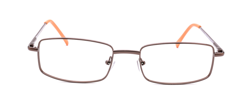 Men | Matte Brown | Metal Glasses - RA302-3 