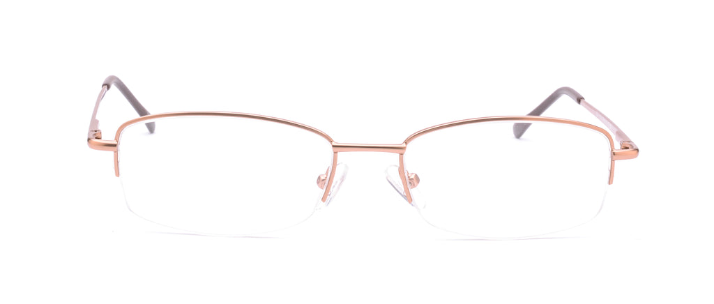 RA303-1 | Unisex | Matte Brown | Metal Glasses