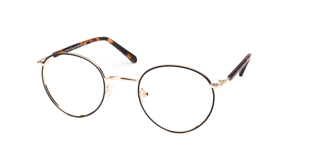 MX2241A-1 | Unisex | Shiny Gold | Metal Glasses