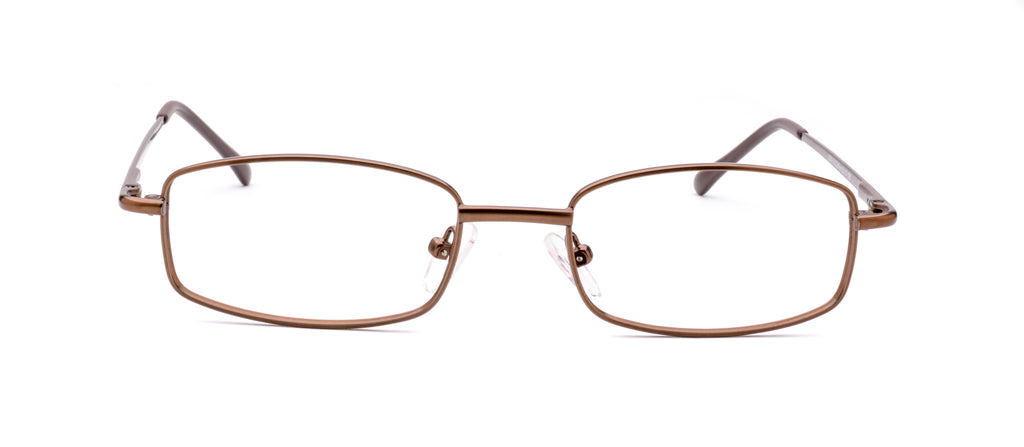 RA309-3 | Unisex | Matte Brown | Metal Glasses