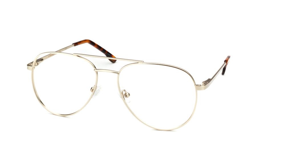 MX2237A-1 | Unisex | Matte Gold | Metal Glasses