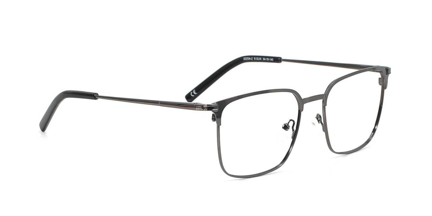 MX2025A-2 | Men | Matte Gun | Metal Glasses