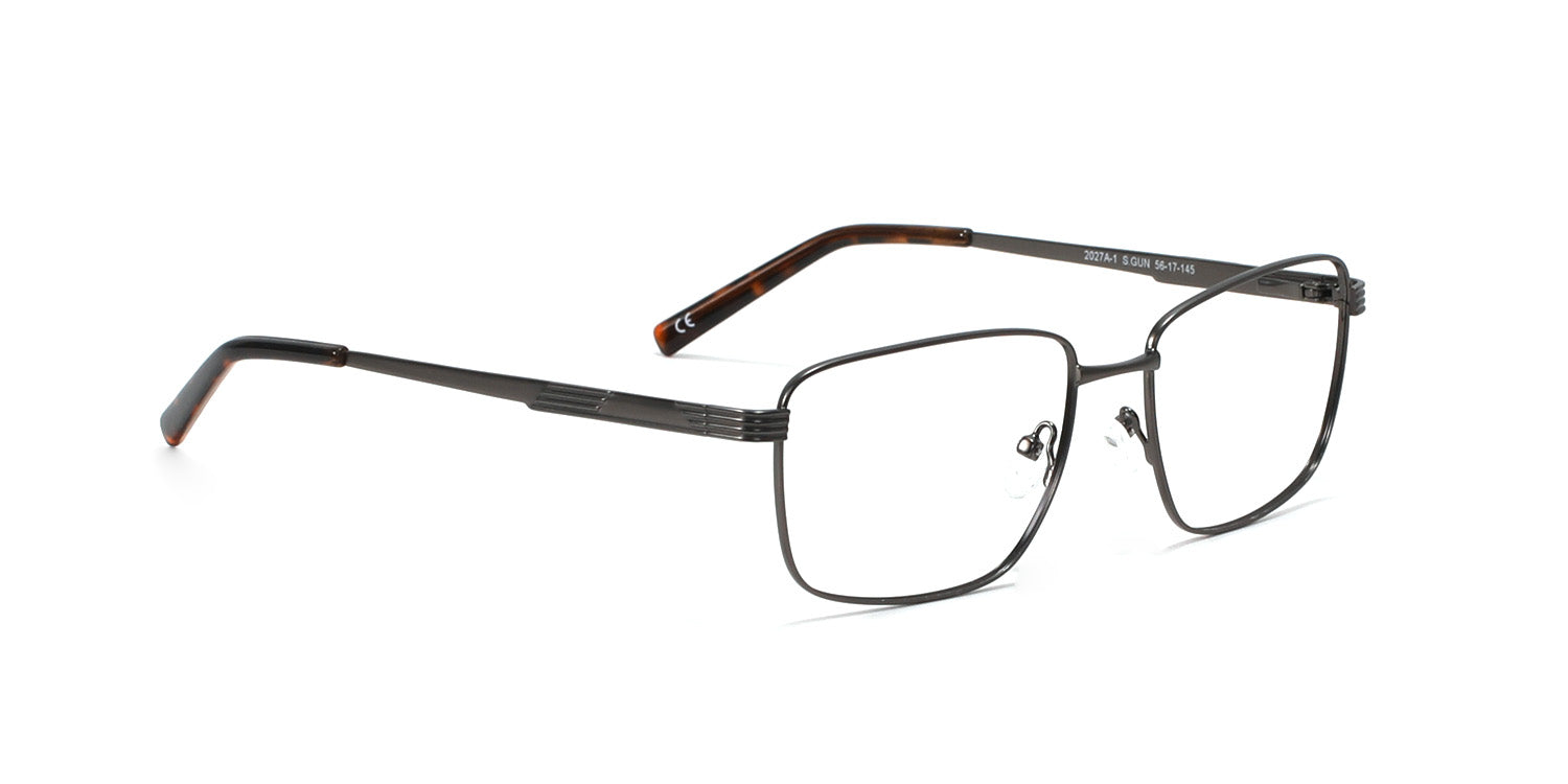 MX2027A-1 | Men | Matte Gun | Metal Glasses