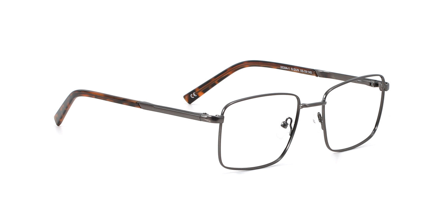 MX2028A-1 | Men | Matte Gun | Metal Glasses