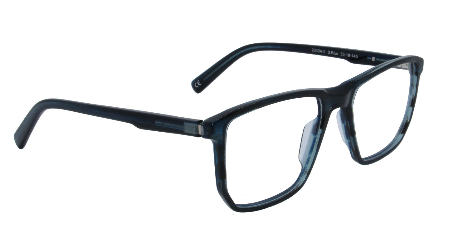 MX2030A-2 | Men | Shiny Blue | Acetate Glasses