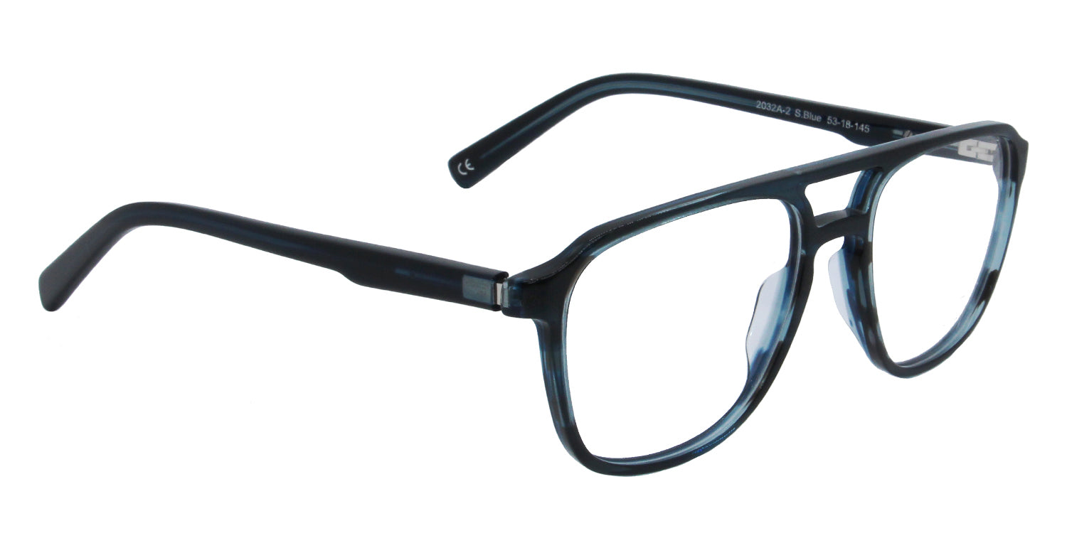 MX2032A-2 | Men | Shiny Blue | Acetate Glasses