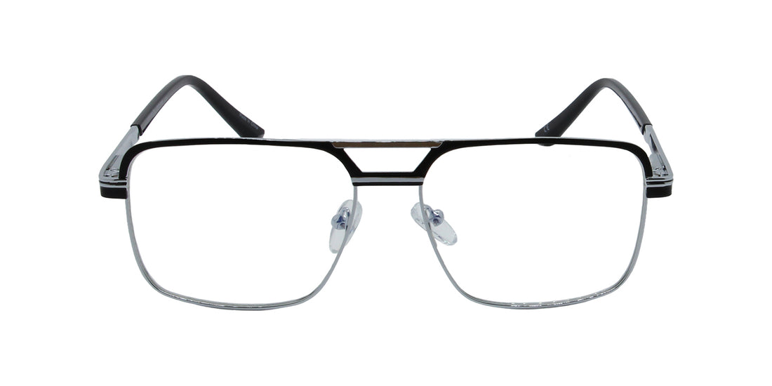 MX2040A-1 | Men | Matte Black | Metal Glasses