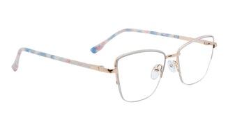 MX2184A-1 | Women | Matte White | Metal Glasses