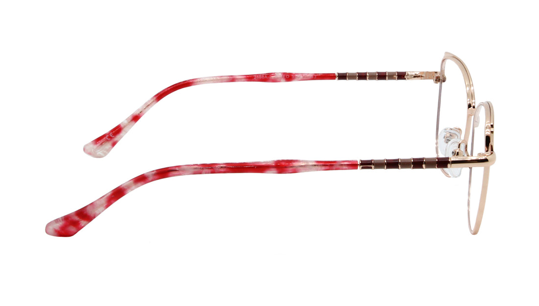 MX2188A-2 | Women | Matte Red | Metal Glasses
