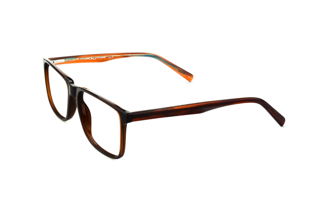 MX2252A-1 | Unisex | Shiny Brown | Acetate Glasses