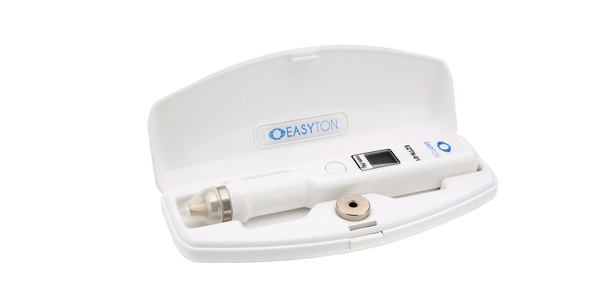 Transpalpebral Digital Tonometer ON A WHITE BACKGROUND