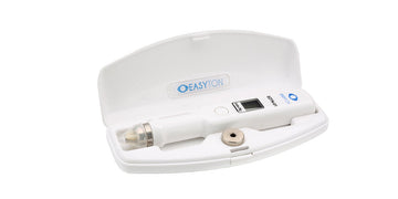 Transpalpebral Digital Tonometer ON A WHITE BACKGROUND