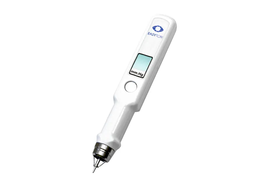 Transpalpebral Digital Tonometer ON A WHITE BACKGROUND