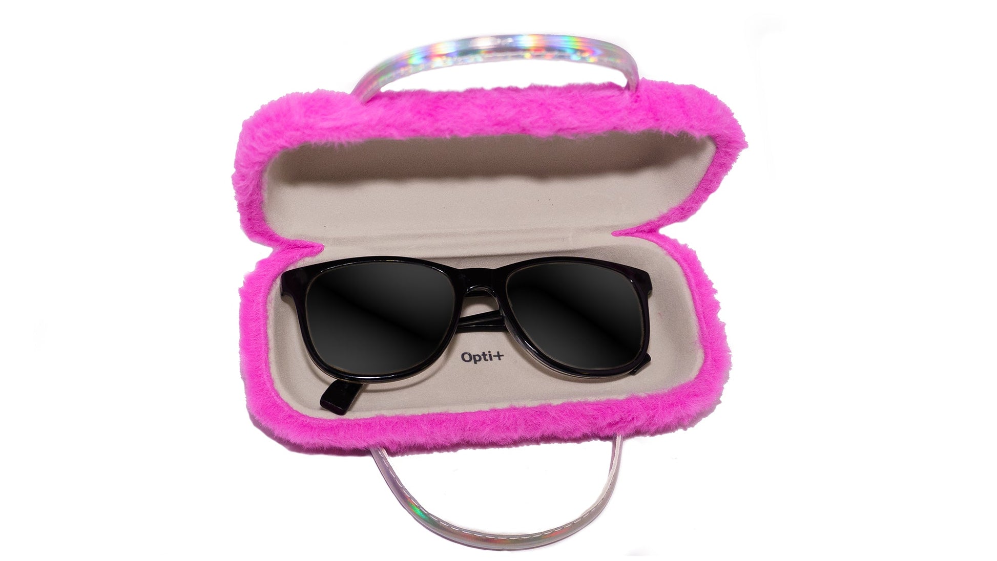 Faux Fur Optical Case | Purple - OPC-8310-1