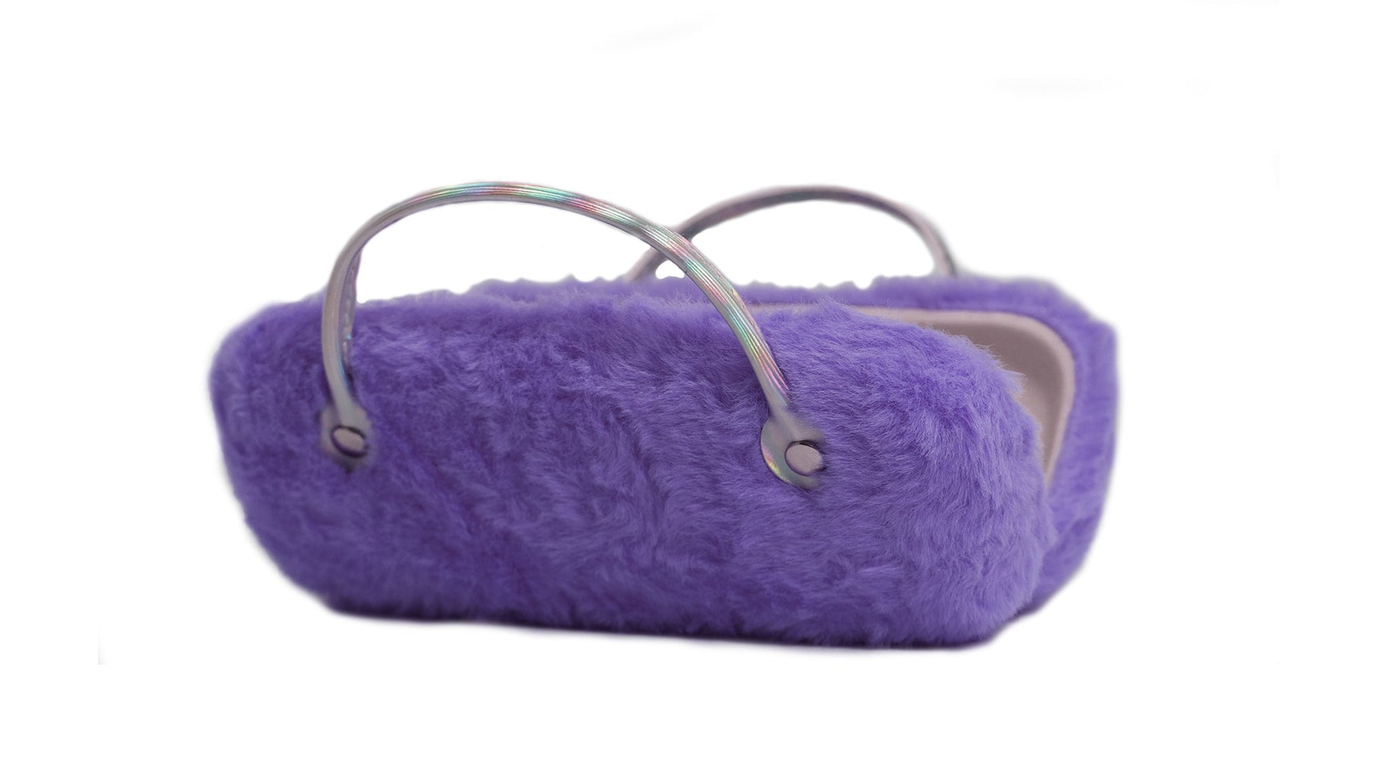 Faux Fur Optical Case | Purple - OPC-8310-2