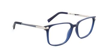 Maxima Men Matte Blue Square Acetate Glasses