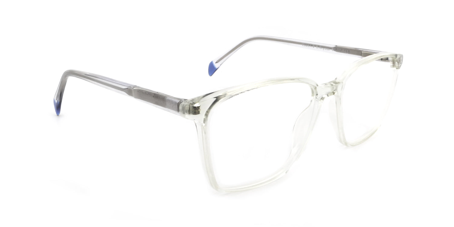 Maxima Men Shiny Crystal Square Acetate Glasses