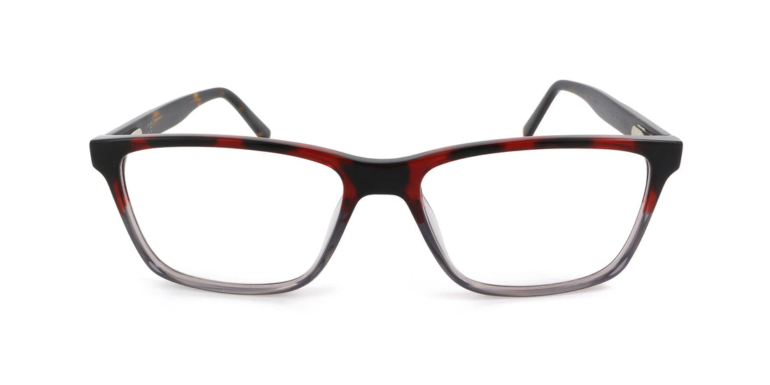 Maxima Men Shiny Demi Orange Square Acetate Glasses